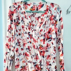 Lucky Brand Floral Long Sleeve Blouse, Medium